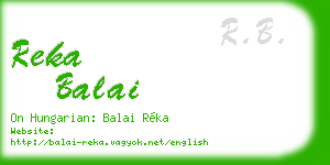 reka balai business card