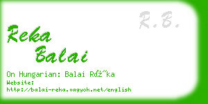 reka balai business card